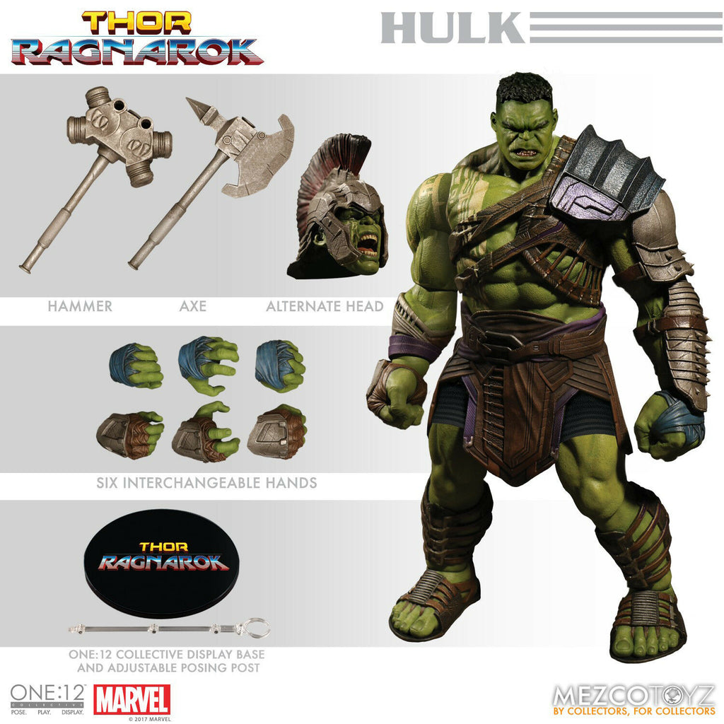 Mezco Toys One: 12 Collective: Marvel Thor Ragnarok Gladiator Hulk Action  Figure